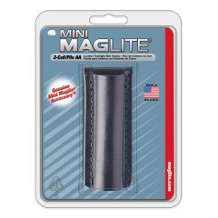 AM2A026 Maglite AA fekete bőrtok