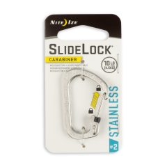   CSL2-11-R6 #2 SlideLock karabiner, fémszínű. Teherbírás: 4.5kg