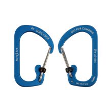 CSLA3-03-R6 SlideLock® reteszelhető alumínium karabiner #3 - Kék. Teherbírás: 11 kg.