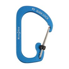 CSLA3-03-R6 SlideLock® reteszelhető alumínium karabiner #3 - Kék. Teherbírás: 11 kg.