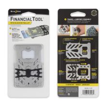 FMTR-11-R7 RFID blokkolós "pénztárca multiszerszám", ezüst