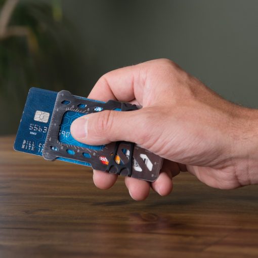 FMTR-11-R7 RFID blokkolós "pénztárca multiszerszám", ezüst