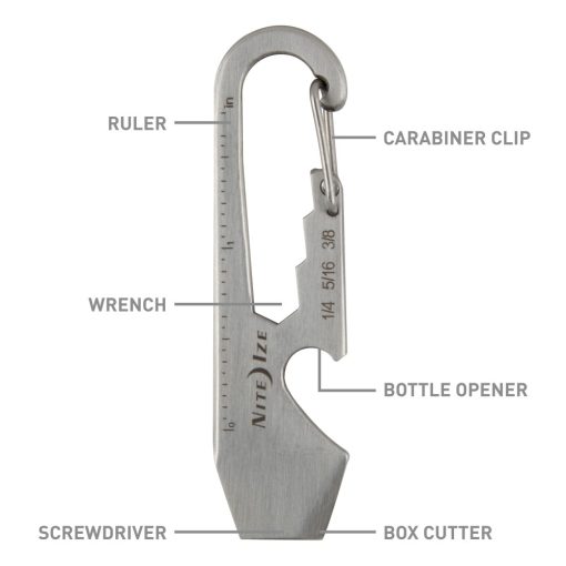 KMT-11-R3 DoohicKey karabiner "multiszerszám", fémszínű