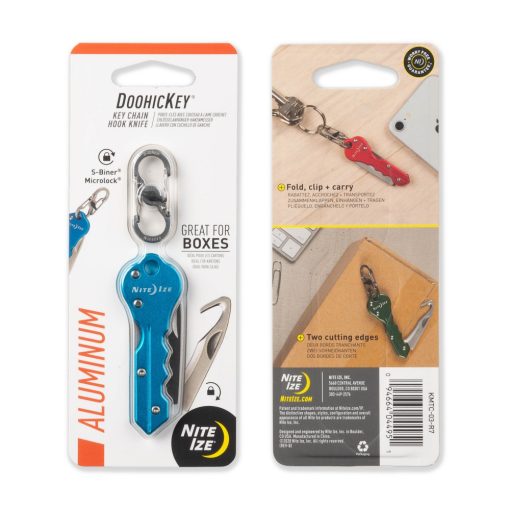 KMTC-03-R7 DoohicKey vágóhorog-zsebkés, kék