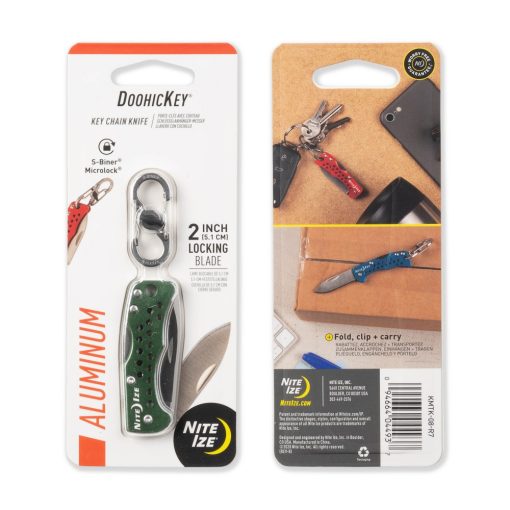 KMTK-08-R7 DoohicKey kulcstartós zsebkés, olívzöld
