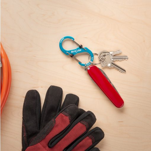 LSBA3-03-R6 #3 SlideLock alumínium S-biner, kék