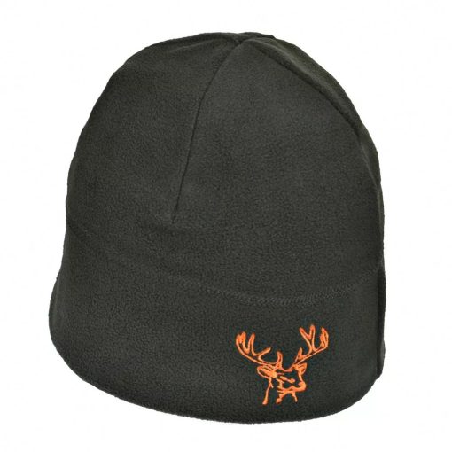 Polár fleece sapka, zöld/szarvas