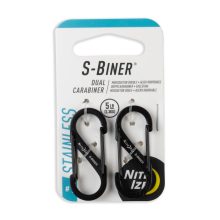SB1-2PK-01 #1 S karabiner (max 2,2kg) - 2db, fekete