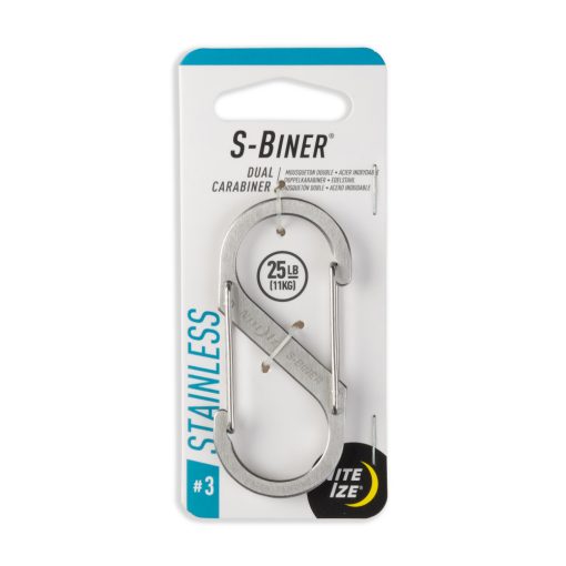 SB3-03-11 #3 S karabiner (max 11kg), fémszínű