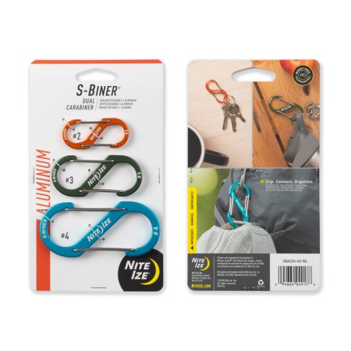 SBA234-A2-R6 S-Biner® Alumínium S (dupla) Karabiner szett (3db)