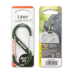   SBA4-08-R6 S-Biner® Alumínium S (dupla) Karabiner #4 - Olívzöld