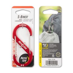   SBA4-10-R6 S-Biner® Alumínium S (dupla) Karabiner #4 - Piros