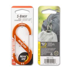  SBA4-19-R6 S-Biner® Alumínium S (dupla) Karabiner #4 - Narancsszín