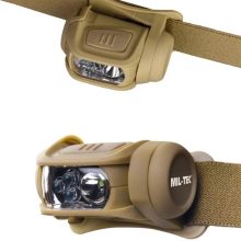 Mil-Tec 4-színű fejlámpa, coyote 